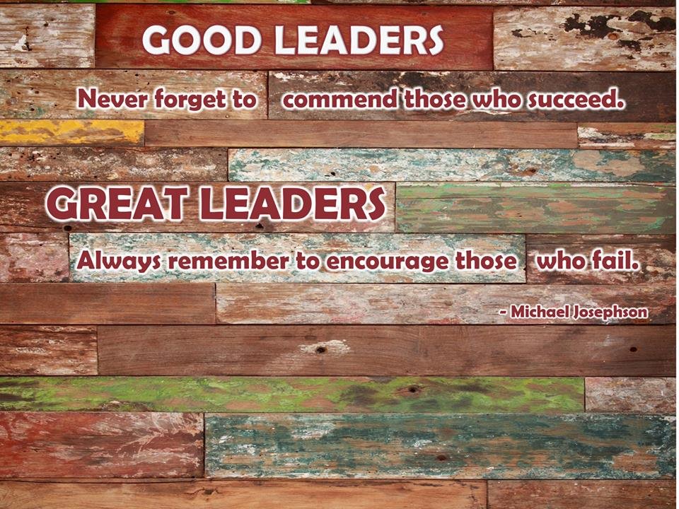 Good leaders never forget